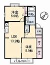 ベルヴェシティー青山 D棟の間取り画像
