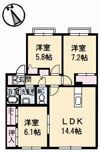ハイツこだまの間取り画像