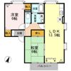 ハイカムール優の間取り画像