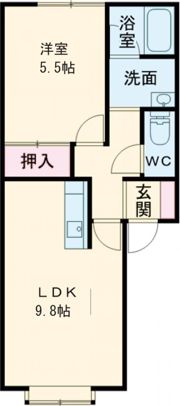 コーポアビッシュの間取り画像
