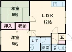 昭栄荘№6の間取り画像