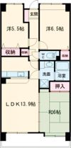 ダイアパレスパークサイド府中弐番館の間取り画像