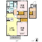 サウザン夢 A棟の間取り画像