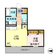 エスポワール栗田の間取り画像