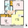 セジュール 三ツ屋 Aの間取り画像