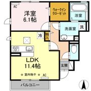 エンソワ Ⅰ番館の間取り画像