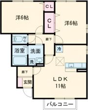 プロムナードさくら Dの間取り画像