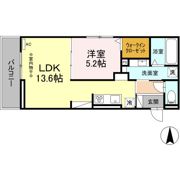 D-ROOM茜部中島 A棟の間取り画像