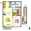 D-ROOM茜部中島 B棟の間取り画像