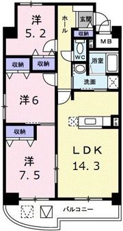 ピアシェ－レ山崎の間取り画像