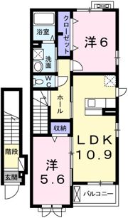 ラフィーネ和なごみの間取り画像
