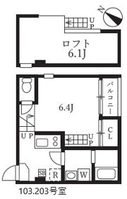 ハーモニーテラス烏森町の間取り画像