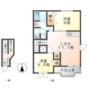 ユートピア次木 Bの間取り画像