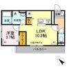 ブランネージュ新山口Ⅱの間取り画像