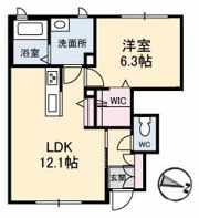 ベルブランシュ笹沖 B棟の間取り画像