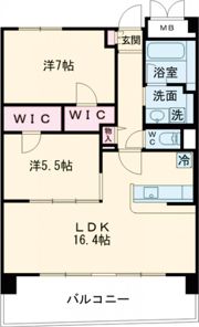 クレセント コートの間取り画像