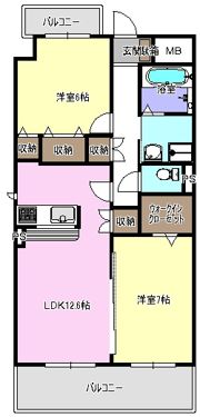 ヴァンドゥーズの間取り画像