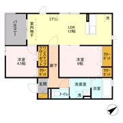 スカイパークYASHIOの間取り画像