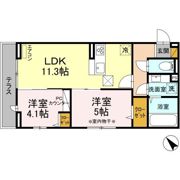 WEST ラビの間取り画像