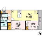 WEST ラビの間取り画像