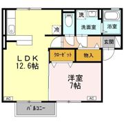 サンハイム撫川 B棟の間取り画像