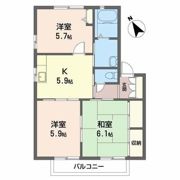 グリーンヒル今宿Bの間取り画像