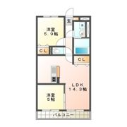 オーシャンロードタウンⅤ・VIの間取り画像