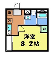 フラッティ智恵光院の間取り画像