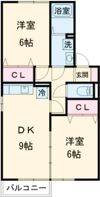 ホクト Bの間取り画像