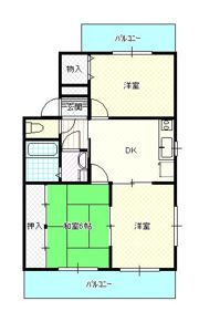グランベージュ A棟の間取り画像