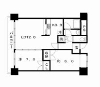 エルミタージュ天神の間取り画像