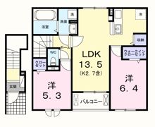 サニーハイツ リュエルの間取り画像