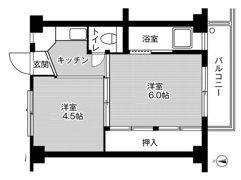 ビレッジハウス高林4号棟の間取り画像