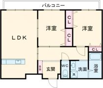 スリーゼ森町の間取り画像