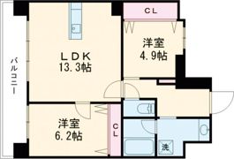 フォーエス熊本駅前Ⅱの間取り画像