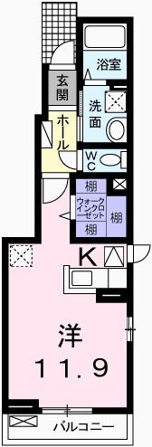 エクセラン則直Ⅳの間取り画像