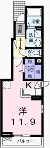 エクセラン則直Ⅳの間取り画像