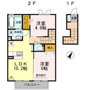 LA TERRE Ⅱ棟の間取り画像