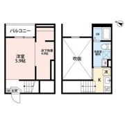 Force高畑(フォルスタカバタ)の間取り画像