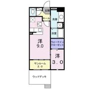 リバ・シティ夢咲Ⅲの間取り画像
