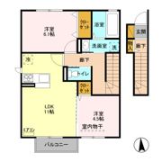 ゼピュロス学園の森 Gの間取り画像