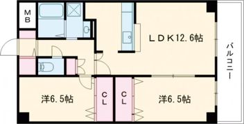 フォンテーヌⅡの間取り画像