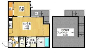 GRANDTIC ARIETTA 2(旧)GR 庚午2の間取り画像