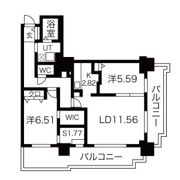 パシフィックタワー札幌の間取り画像