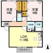 ベル メゾン 可部 B棟の間取り画像