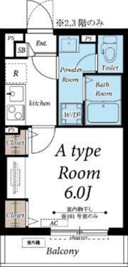 ヴィラ西船橋の間取り画像