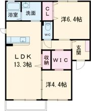 ディアス坂ノ市Bの間取り画像