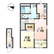 シャトー開成の間取り画像