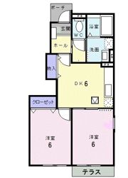 グレースなごみBの間取り画像