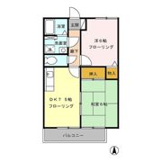 ジュネスハイム ⅠⅡの間取り画像